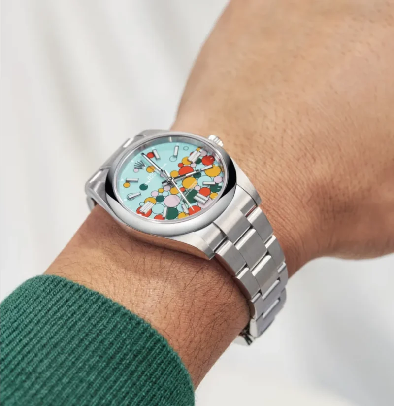 Rolex Oyster Perpetual 41 Turquoise Celebration Dial Ref.1260000 - Image 2