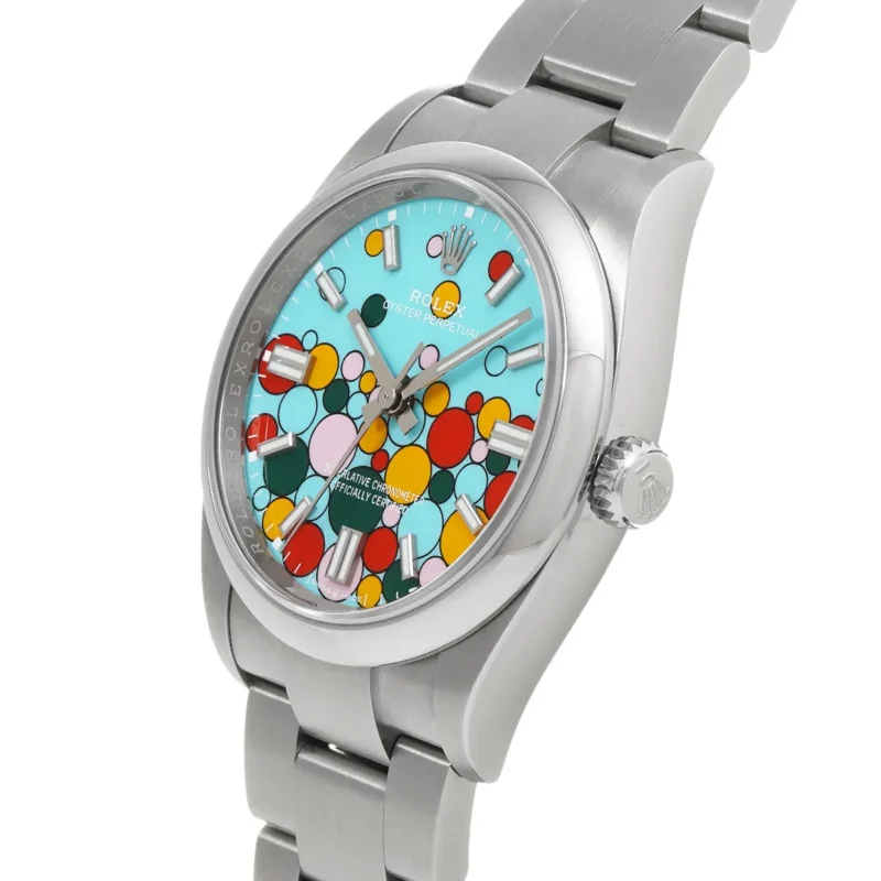 Rolex Oyster Perpetual 41 Turquoise Celebration Dial Ref.1260000 - Image 3
