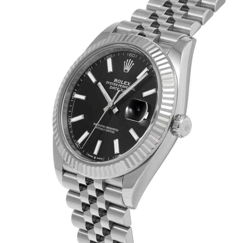 Rolex Dayjust 41 126334 Glossy Black Men's Watch - Image 2
