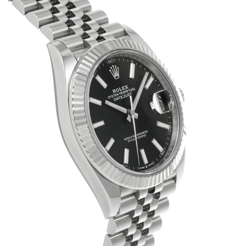 Rolex Dayjust 41 126334 Glossy Black Men's Watch - Image 3