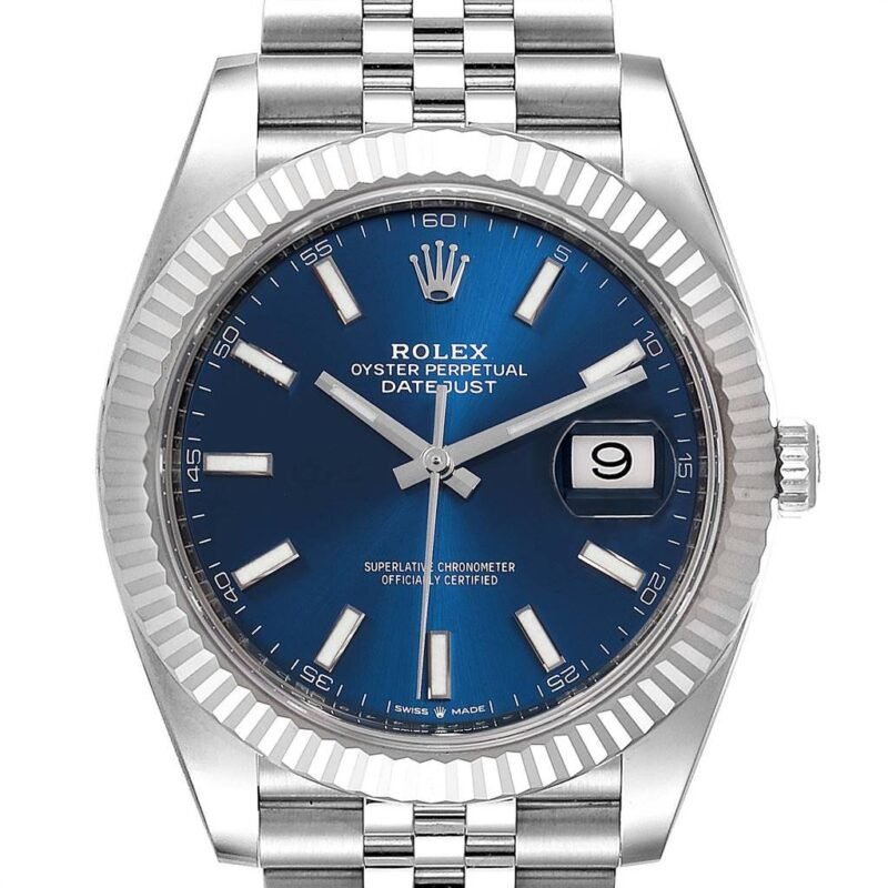 Rolex Men Dress Day 41 126334 Bright Blue - Image 2
